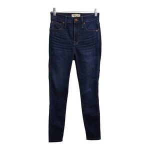 MADEWELL 10" High Rise Skinny Dark‎ Wash Jeans Size 25